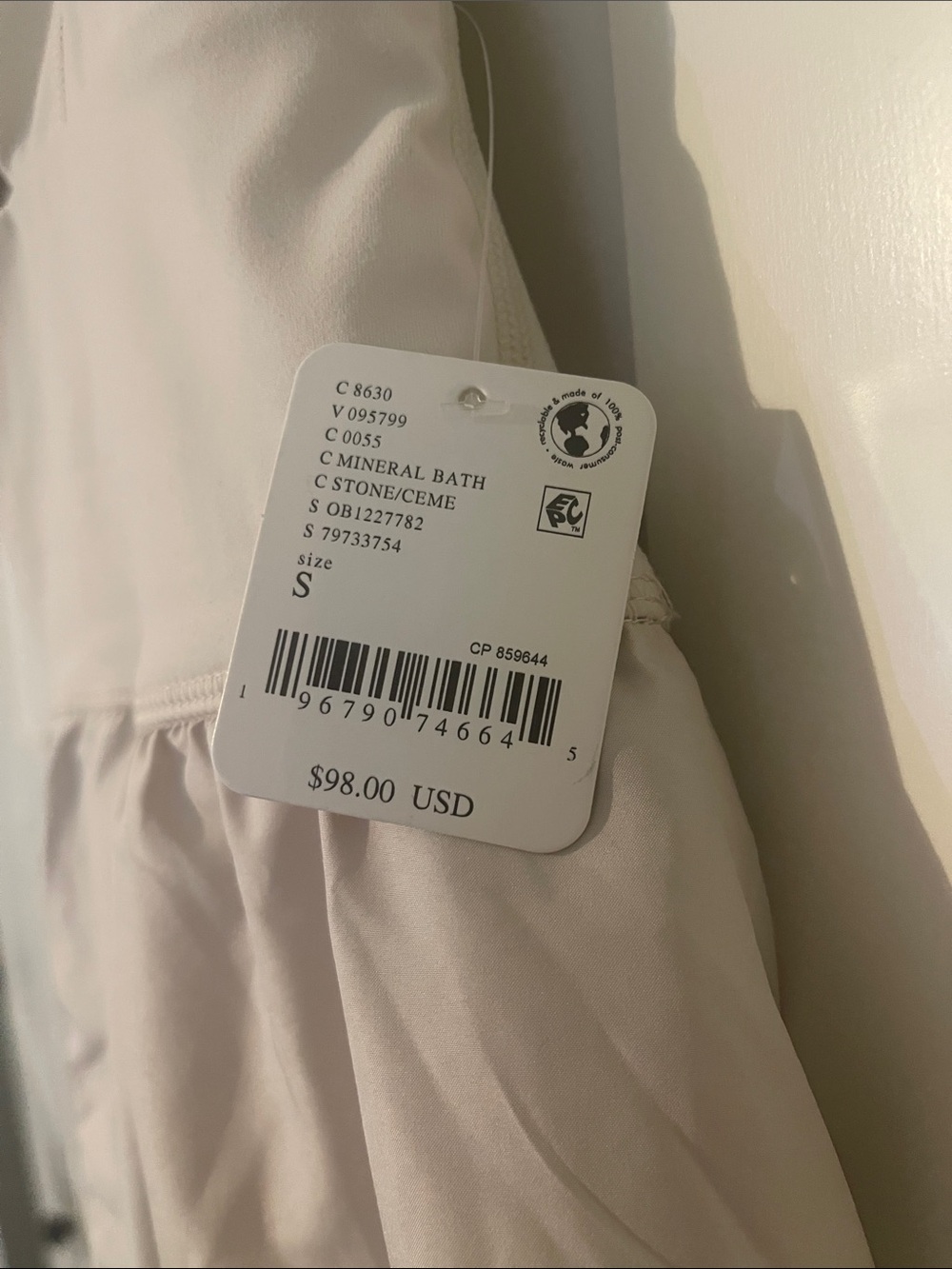 NWT FP Movement by Free People Righteous Runsie - mineral bath/stone/cream - Picture 3 of 5